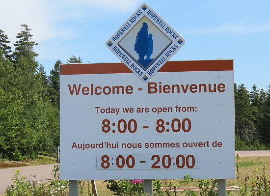 Hopewell Rocks - Welcome