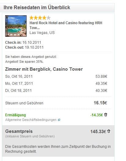 Hotels.com - wie bekomme ich einen 10 % Rabatt