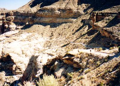 Beginn des Weges vom Hualapai Hilltop