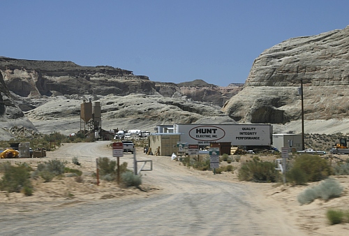 Baustelle des Amangiri in Big Water