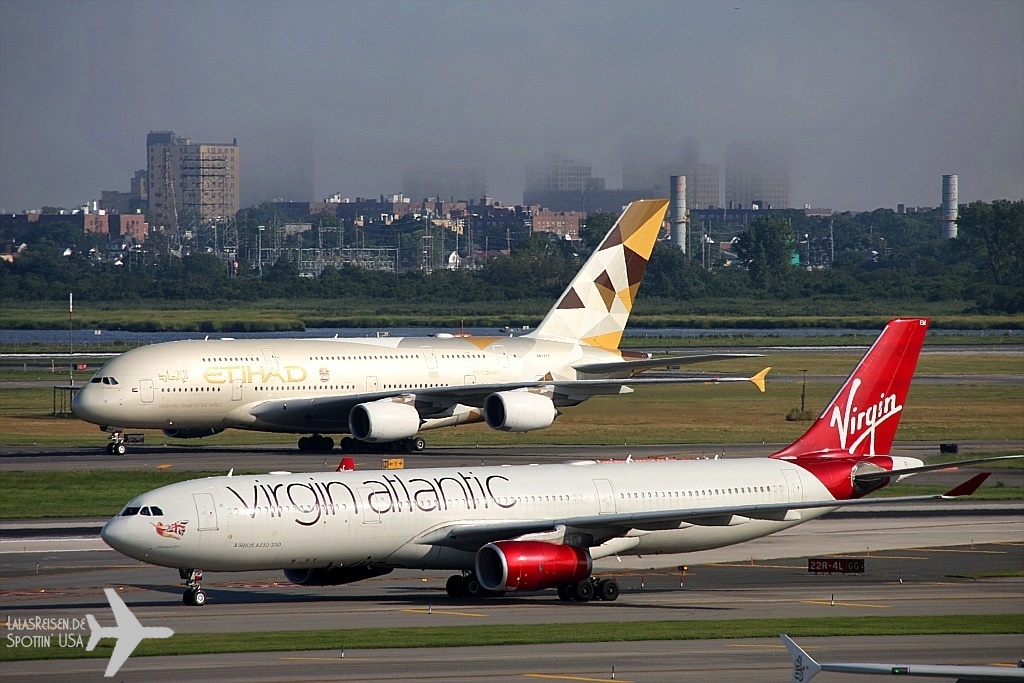 Virgin Atlantic Airways - Airbus A330-343 - G-VGEM "Diamond Girl"       Etihad Airways - Airbus A380-861 - A6-APA