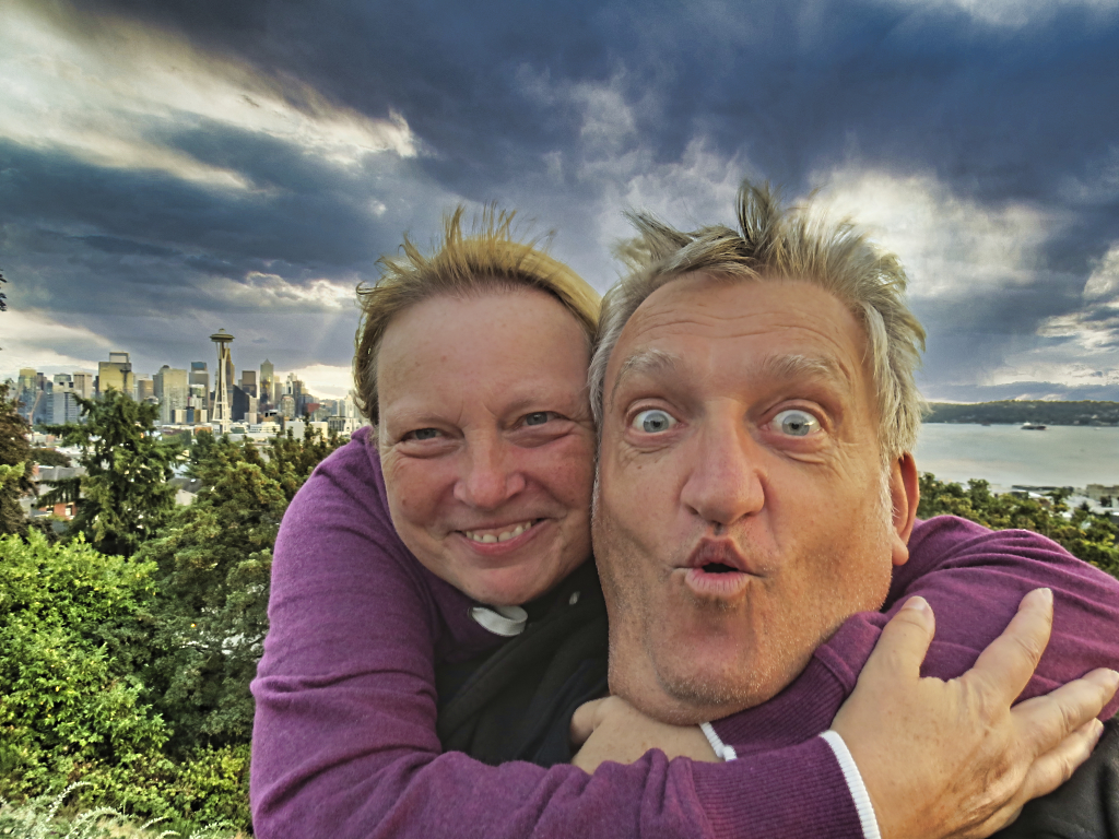 Selfie mit Needle am Kerry Park