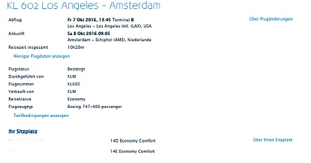 KLM Economy Comfort KLM Economy Comfort