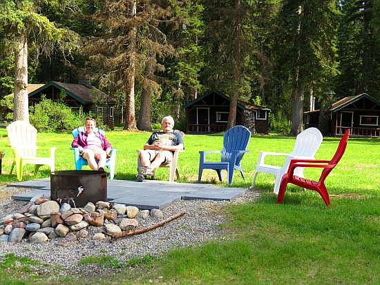 Frühstück mit anschliessender knapp einstündiger Siesta an der Kootenay Park Lodge Frühstück mit anschliessender knapp einstündiger Siesta an der Kootenay Park Lodge