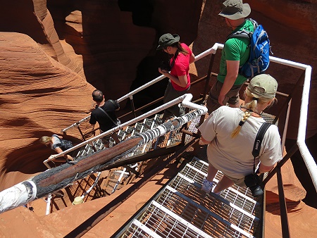 Eingang des Lower Antelope Canyons Eingang des Lower Antelope Canyons