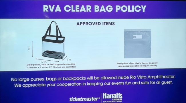 clear bag policy