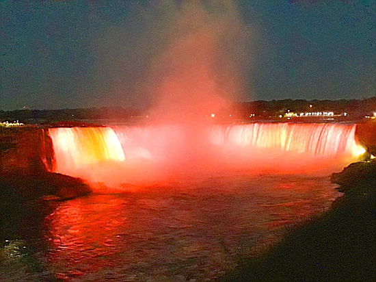 Niagara Falls Night Falls Illumination Niagara Falls Night Falls Illumination