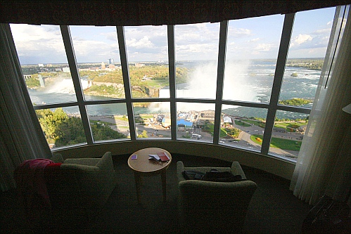 Blick aus unserem Zimmer auf die Flle