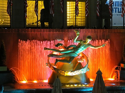 Prometheus Statue im Rockefeller Plaza