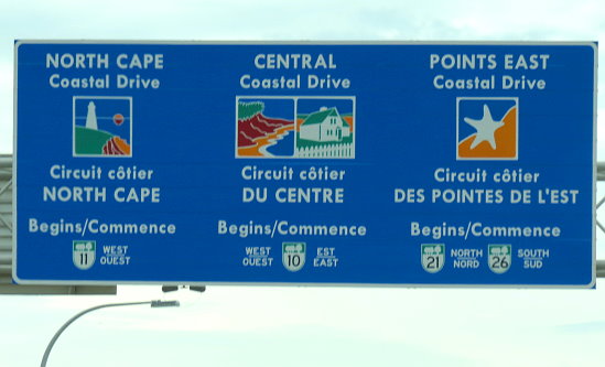 Prince Edward island Roadsign