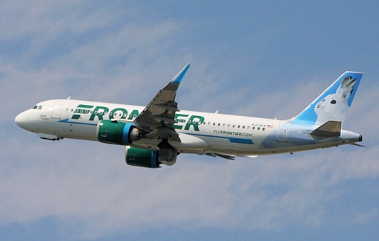 Frontier Airlines Airbus A320-251Neo mit "Jack the Rabbit" Livery