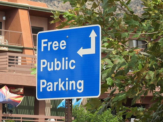 Sedona - free public Parking Sedona - free public Parking