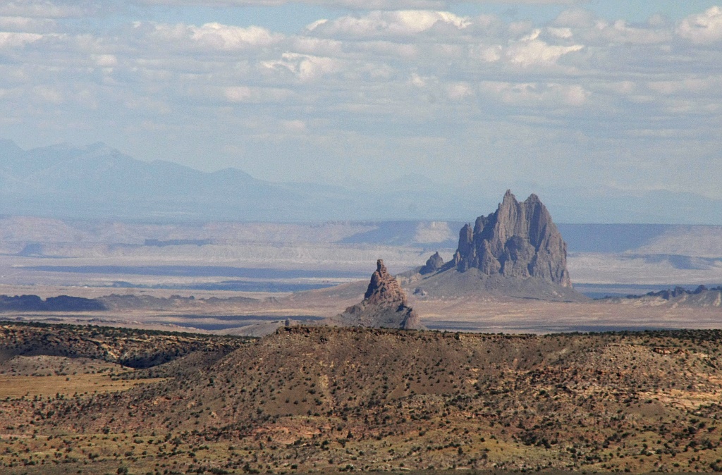 Der Shiprock und seine kleine Schwester - oder ist es ein Bruder?