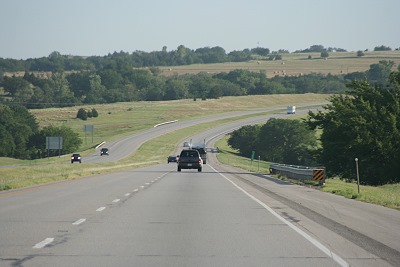 Auf dem Highway nach Topeka