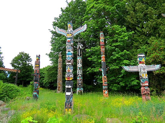 Totem Poles im Stanley Park Totem Poles im Stanley Park