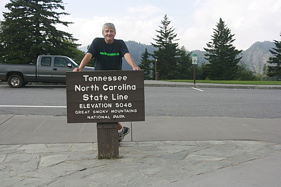 Newfound Gap - Staatsgrenze zwischen Tennessee und North Carolina Newfound Gap - Staatsgrenze zwischen Tennessee und North Carolina