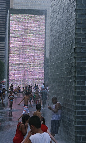 Crown Fountain - Millenium Park Crown Fountain - Millenium Park