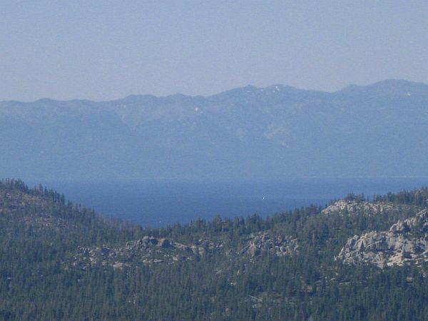 der erste Blick auf Lake Tahoe der erste Blick auf Lake Tahoe