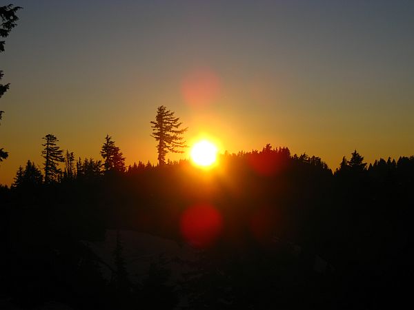 Sonnenuntergang an der Lodge Sonnenuntergang an der Lodge