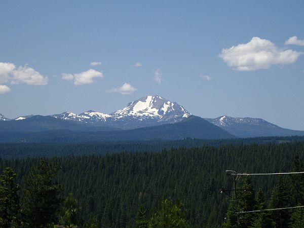 sensationelle Aussicht auf Mount Shasta sensationelle Aussicht auf Mount Shasta