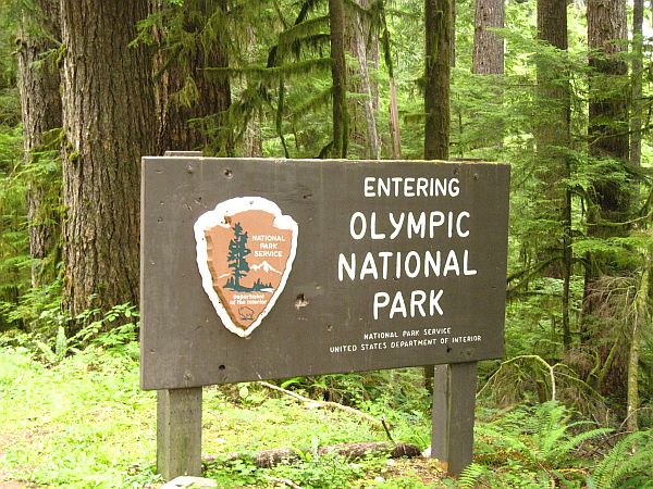 Entering Olympic National Park Entering Olympic National Park