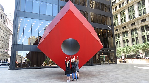 Red Cube Sculpture Red Cube Sculpture