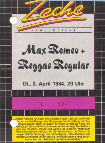 Max Romeo & Reggae Regular