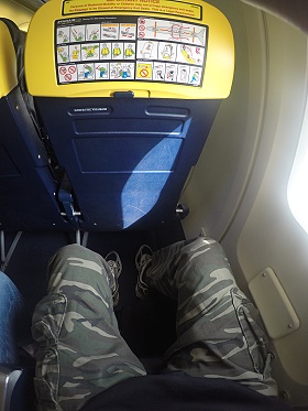 Sitzplatzabstand Ryanair Exit Seat