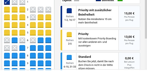 Ryanair sitzplan Airbus A320