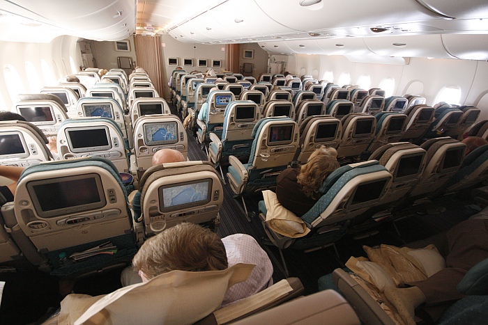 Singapore Airlines A 380 - Economy Lower Deck