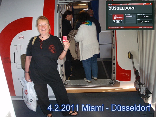 4.2.2011 - Miami - Düsseldorf - Airbus A 330 4.2.2011 - Miami - Düsseldorf - Airbus A 330
