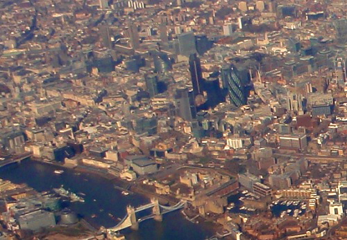 Blick auf London mit der grossen Gurke