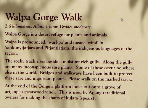 Walpa Gorge Walpa Gorge