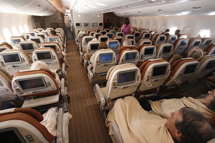 Singapore Airlines A 380 - Economy Lower Deck