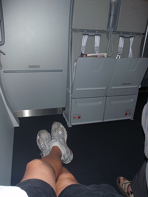 Qantas A 380 - Sitzplatzabstand Exit-Seat - 24 A