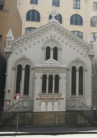 Die 1881 erbaute deutsche evangelische Martin Luther Kirche Die 1881 erbaute deutsche evangelische Martin Luther Kirche