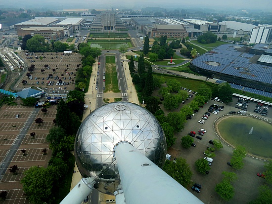 Atomium Blick auf Heysel Palais 5 Atomium Blick auf Heysel Palais 5