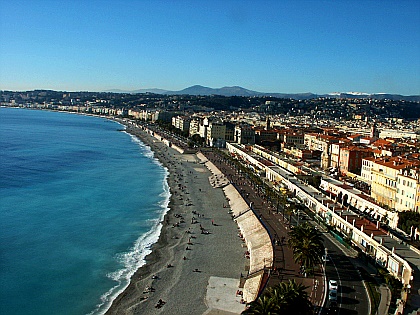 Blick vom Colline de Chateau auf Nizza Blick vom Colline de Chateau auf Nizza