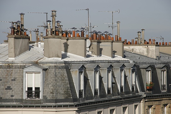 Ein typisches pariser Dach