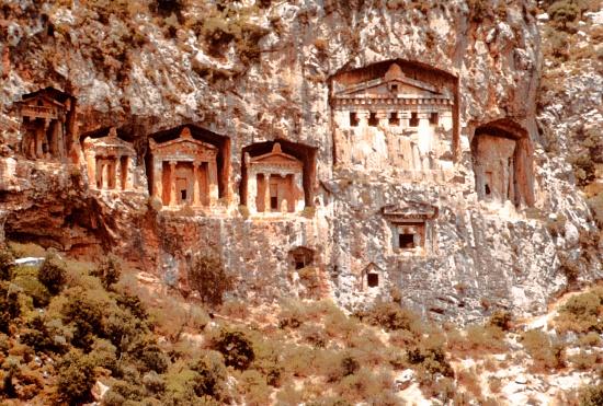 Felsengrber in Kaunos - Caunos Tombs of the Kings
