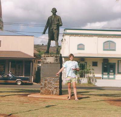 Cpt. Cook Monument - Waimea - 1995 geknipst