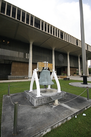 Natürlich darf eine Kopie der Freiheitsglocke nicht fehlen Natürlich darf eine Kopie der Freiheitsglocke nicht fehlen