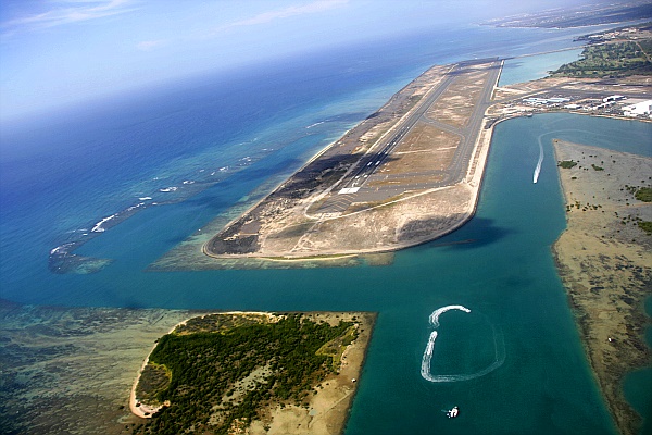 Honolulu - Kauai kurz nach dem Start, rechts sitzend