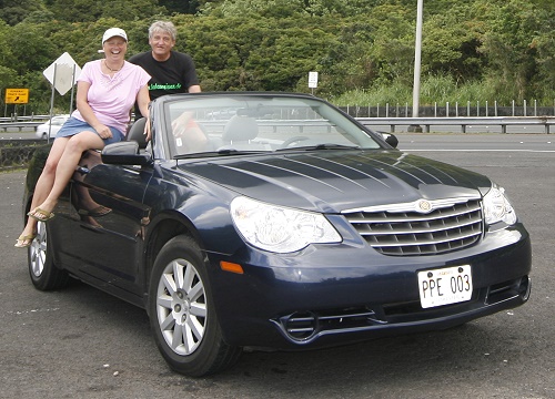 Unser Auto auf Oahu - ein Sebring Unser Auto auf Oahu - ein Sebring