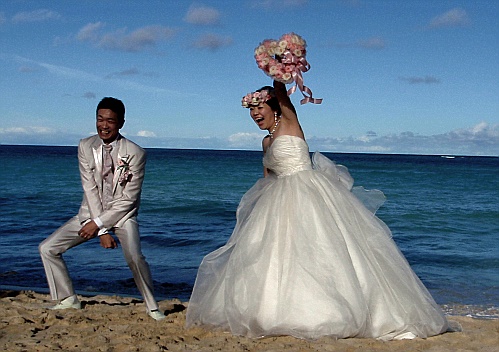 Insbesondere wenn wir von posenden, japanischen Hochzeitspaaren unterhalten werden