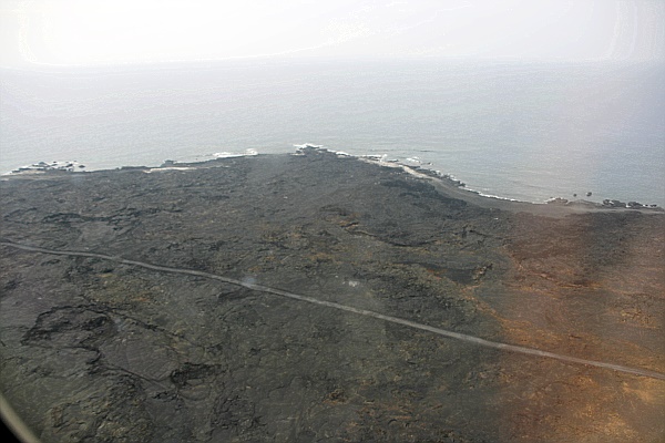 Landung in Kona - rechts sitzend - nix zu sehen