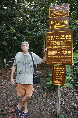 Beginn des Kalalau Trails Beginn des Kalalau Trails