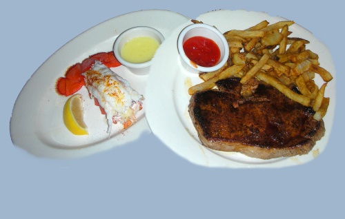 nur das Steak mit Lobsterschwanz im Outback konnte ihn motivieren nur das Steak mit Lobsterschwanz im Outback konnte ihn motivieren