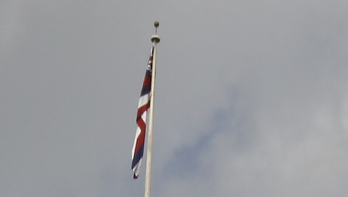 Die hawaiianische Flagge - nicht im Wind Die hawaiianische Flagge - nicht im Wind