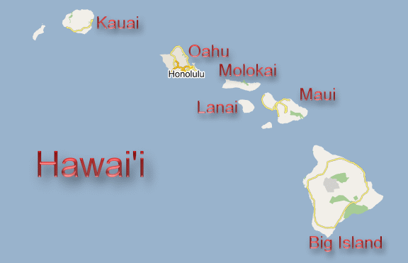 Map Hawaii